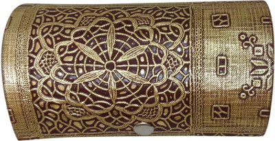 

Haryana Craft Stylish Golden Bangles Box With 2 partition Size( 16*8) Bangles Box Vanity Box(Golden)