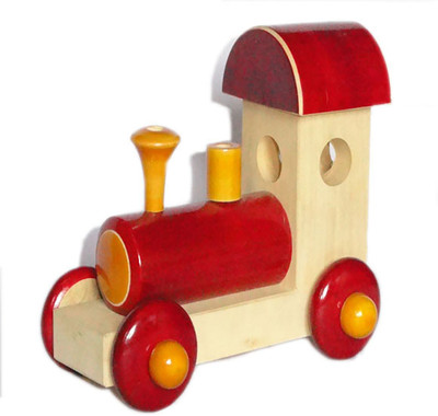 

Funwood Games Super Engine Pull Along Wooden Toy for kids(Multicolor)
