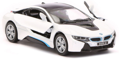 

Kinsmart BMW i8 5" 1:36 Scale Die-Cast Model Car with Doors Openable and Pull Back Action - White(White)