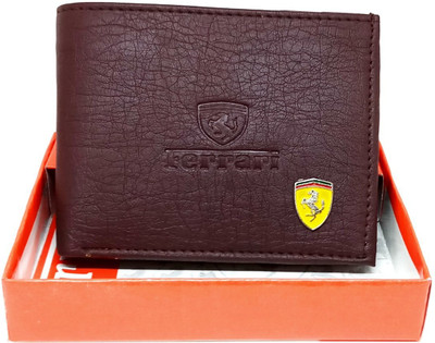

Homeboy Men Brown Genuine Leather Wallet(6 Card Slots), Dark brown