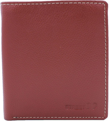 

Street 99 Men Orange Genuine Leather Wallet(11 Card Slots)