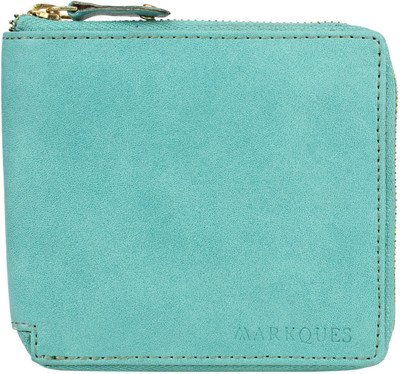 

MarkQues Women Casual Green Artificial Leather Wallet(4 Card Slots), Cyan-18