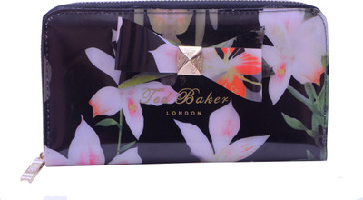 

ADORSY Women Black, Multicolor Plastic Wallet(8 Card Slots)