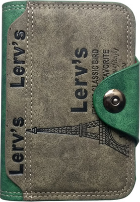 

Bovis Boys Green, Grey Artificial Leather Wallet(16 Card Slots)