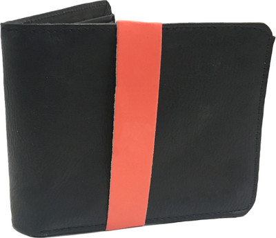 

Sapiens Men Black Genuine Leather Wallet(4 Card Slots)
