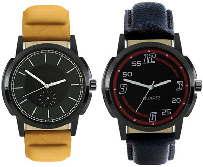 

Naksh Fashion FOX-M-414-423 Designer Stylish Watch combo With Fancy Dial And Belt Watch - For Men