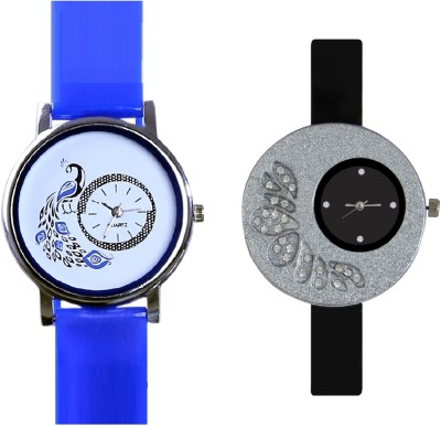 INDIUM NEW BLACK LAYER WATCH LATEST FANCY COMBO WITH PEACOCK MODEL WATCH ATTARACTIVE WATCH FROM PLANET COLLECTION ZONE Watch  - For Girls   Watches  (INDIUM)