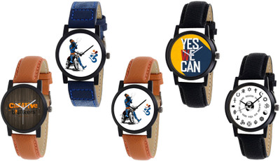 

Orayan Stylish Combo of Five Analogue Watch - For Men
