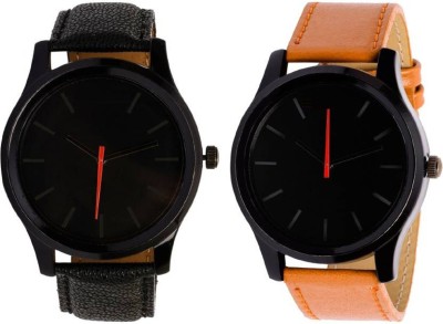 Miss Perfect Leather 008 and 009 combo for men watch Watch  - For Boys   Watches  (Miss Perfect)
