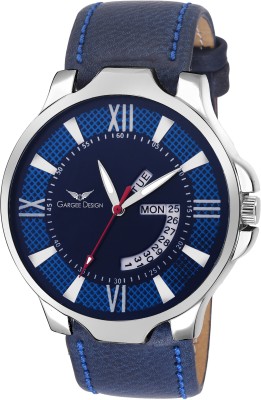Gargee Design 403-Blue Day And Date Strap Watch  - For Men   Watches  (Gargee Design)