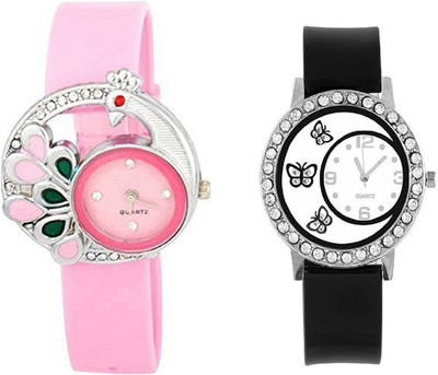 

Talgo New Arrival Red Robin Season Special RRCSMRPK312BK 2018 New Collection CSMR-Pink Colour Round Dial Pink Rubber Strap Cash mor And 312- Pink Colour Round Dial Attractive & Comfertable Black Colour Rubber Strap (Combo of 2) RRCSMRPK312BK Watch - For G