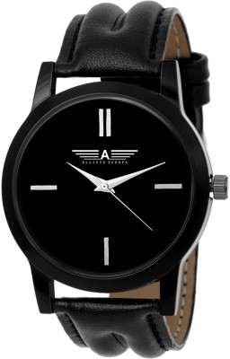 Allisto Europa Latest New Stylish Trendy Black Round Dial Analogue Wrist Watch Watch  - For Men & Women   Watches  (Allisto Europa)