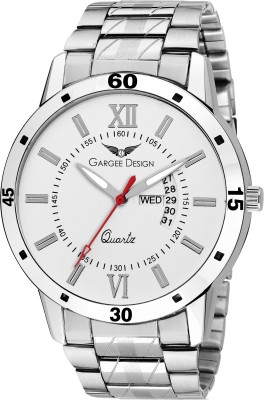 Gargee Design 502-White Day And Date Chain Watch  - For Men   Watches  (Gargee Design)