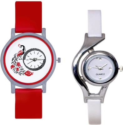 INDIUM THE NEW LATEST WHITE CHAIN WITH DIFFERENT PEACOCK DESIGN COLLECTION FROM PLANET ZONE Watch  - For Girls   Watches  (INDIUM)