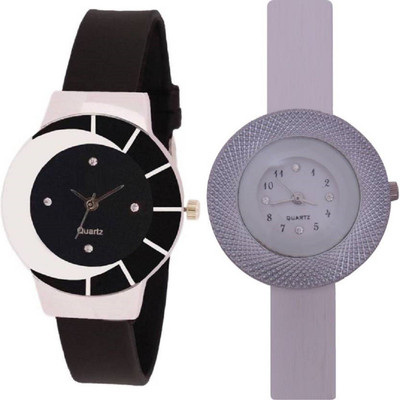 

Talgo New Arrival Festive Season Special TG324BKCHAKRIWH 324-Analog Round Dial Black Dial Black Rubber Strap And Chakri Round Dial Chain Belt (Combo of 2) TG324BKCHAKRIWH Watch - For Girls