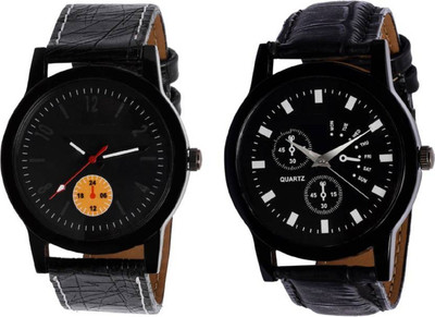 

Miss Perfect Leather Black 005 and 012 combo watches for boys Watch - For Boys