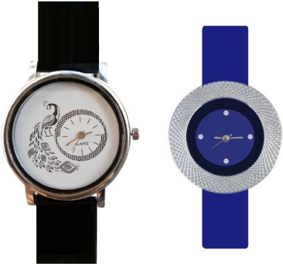 INDIUM NEW BLUE COLOR ATTARCTIVE FANCY WATCH WITH NEW DESIGN PEACOCK WATCH Watch  - For Girls   Watches  (INDIUM)