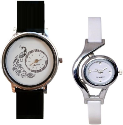 INDIUM THE NEW LATEST WHITE CHAIN WITH DIFFERENT PEACOCK DESIGN COLLECTION FROM PLANET ZONE Watch  - For Girls   Watches  (INDIUM)