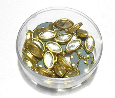 

GOELX Kundans Bezels Pastable for Jewelry Making and Decorations - Design 1