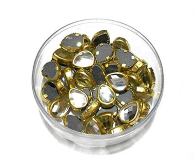 

GOELX Kundans Bezels Pastable for Jewelry Making and Decorations - Design 3