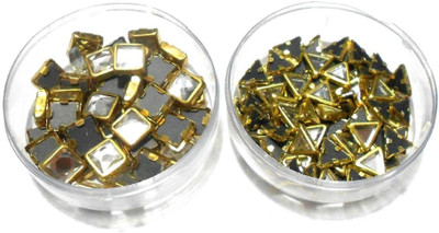 

GOELX Kundans Bezels Pastable for Jewelry Making and Decorations - Combo 2