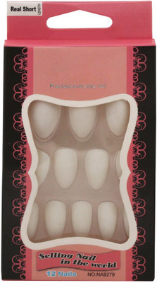 

Ear Lobe & Accessories False Nail Tips White(Pack of 12)
