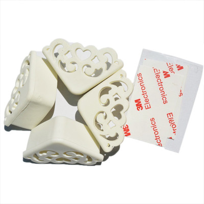 

RKPM 8 Pcs PVC White Silicone Hollow Out Style Furniture Desk Coner Protector Child Proof Corner Safety Bumpers Baby Toddler Corner Guards(White)