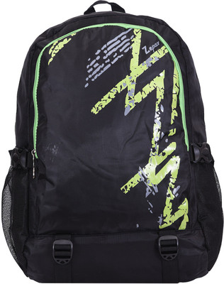 

Zepax Black and Green Stylish Backpack 28 L Backpack(Black), Black;green