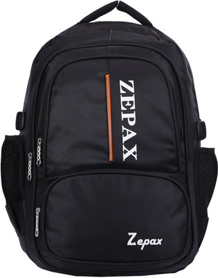 

Zepax Black Elegant School and College Back Pack 39 L Backpack(Black)