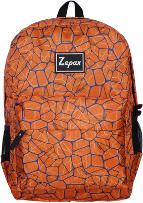 

Zepax Orange Stylish Printed Casual Back Pack 23 L Backpack(Orange)