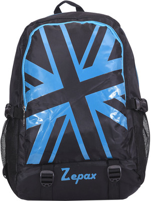 

Zepax Stunning Blue and Black Back Pack 28 L Backpack(Black), Black;blue