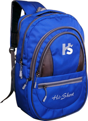 

Hi-Short stylish 15.6 inch laptop backpack with Rain Cover 25 L Backpack(Blue, Black)