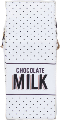 

MADNESS 21 Milk Sling Bag Waterproof Sling Bag(White, 10 inch)
