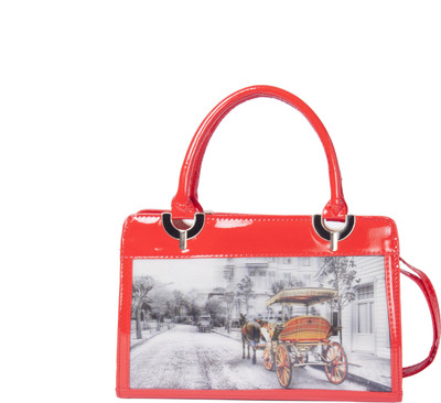 

MADNESS 21 Horse Cart Handbag Waterproof Shoulder Bag(Red, 10 inch)