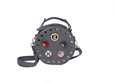 

MADNESS 21 Round Trendy Sling Bag Waterproof Sling Bag(Grey, 10 inch)