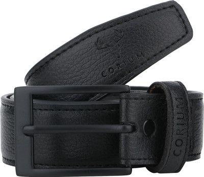 

Corium Men Formal Black Texas Leatherite Belt
