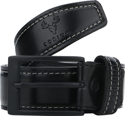 

Corium Men Formal Black Texas Leatherite Belt
