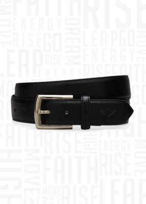 

Metronaut Men Casual Black Texas Leatherite Belt