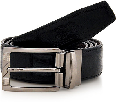 

Blizzard Men Casual Black Artificial Leather Reversible Belt, Black & brown