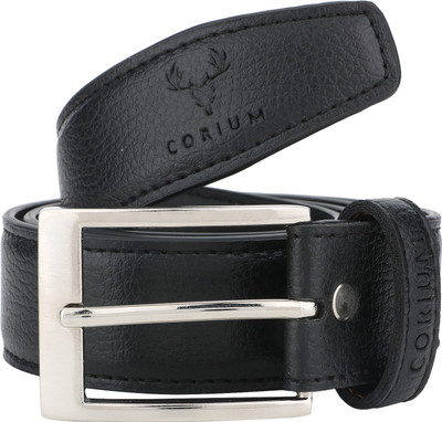 

Corium Men Formal Black Texas Leatherite Belt