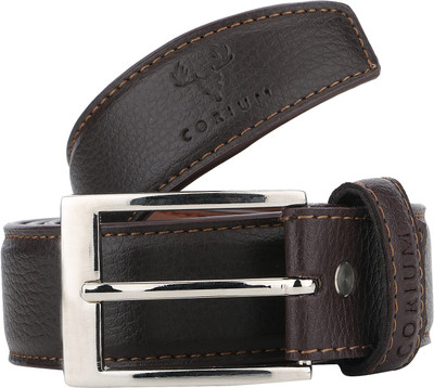

Corium Men Formal Brown Texas Leatherite Belt