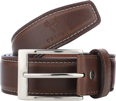

Corium Men Formal Brown Texas Leatherite Belt