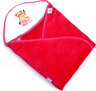 

Healthllave Cartoon  Hooded Baby Blanket(Polyester, Red