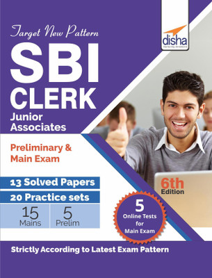 Target New Pattern SBI Clerk Junior Associate Preliminary & Main Exam - 13 Solved Papers + 20 Practice Sets with 5 Online Tests (6th edition)(English, Paperback, Disha Experts)