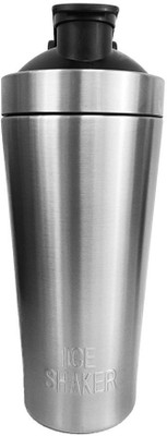

sethias Silver Steel Gym Shaker 750 ml Shaker(Pack of 01, Silver)