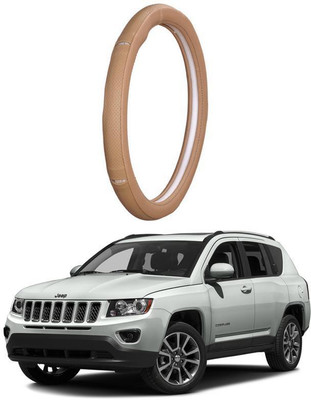 AUTO PEARL Steering Cover For GM CT(Gold Eye Beige, Leatherite)