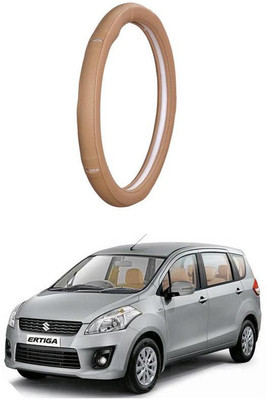 AUTO PEARL Steering Cover For Maruti Ertiga(Gold Eye Beige, Leatherite)