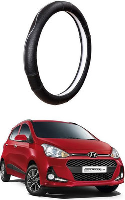 AUTO PEARL Steering Cover For Hyundai Grand i10(Black, Leatherite)