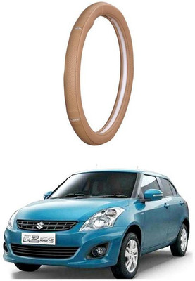 AUTO PEARL Steering Cover For Maruti Swift Dzire(Gold Eye Beige, Leatherite)