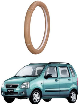 AUTO PEARL Steering Cover For Maruti WagonR(Gold Eye Beige, Leatherite)